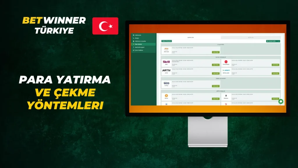 Betwinner para çekme